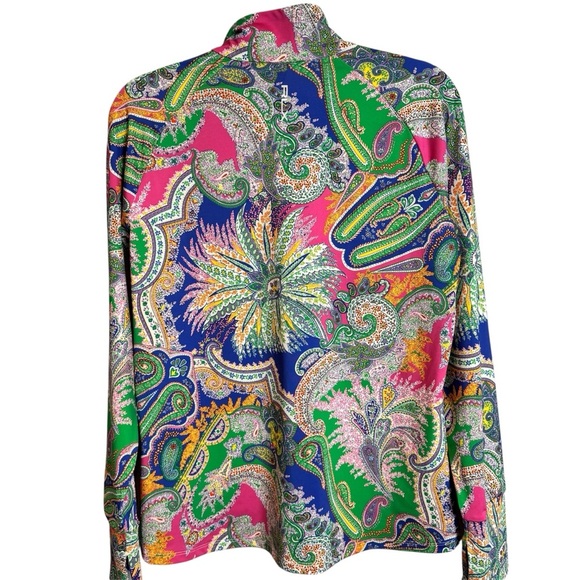 Ralph Lauren RLX Paisley Golf Performance Quarter-Zip Size L - Picture 4 of 8